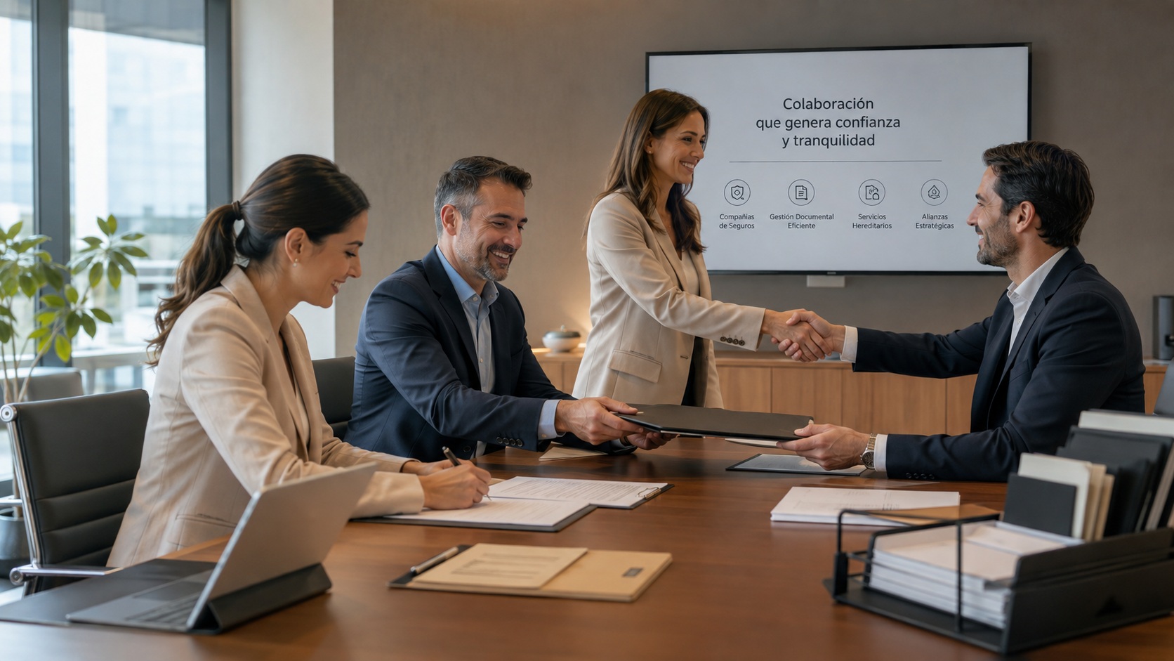 Oficinas y equipo profesional de gestión de herencias en Valencia